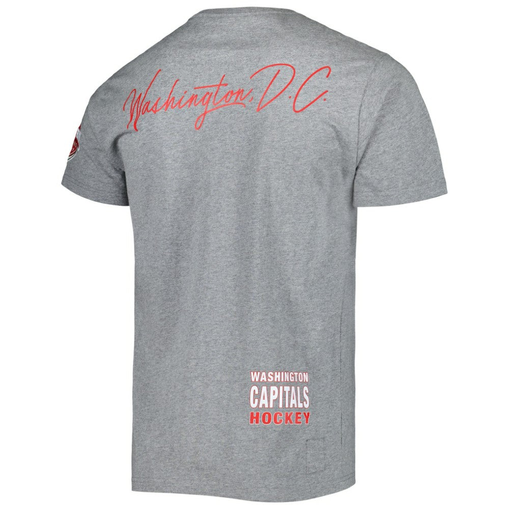 Washington Capitals Mitchell & Ness City Collection T-Shirt - Heather Gray T-shirts