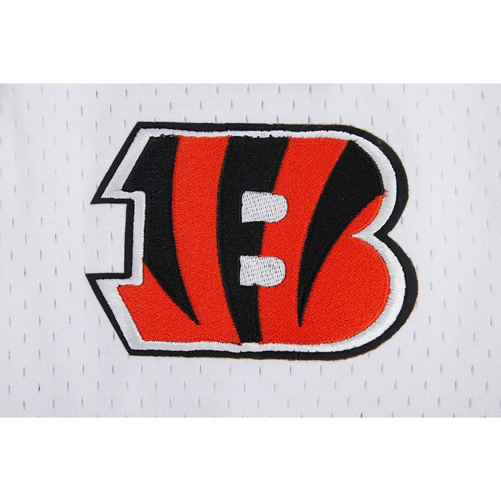 Joe Burrow Cincinnati Bengals Pro Standard Mesh Baseball Button-Up T-Shirt - White sale