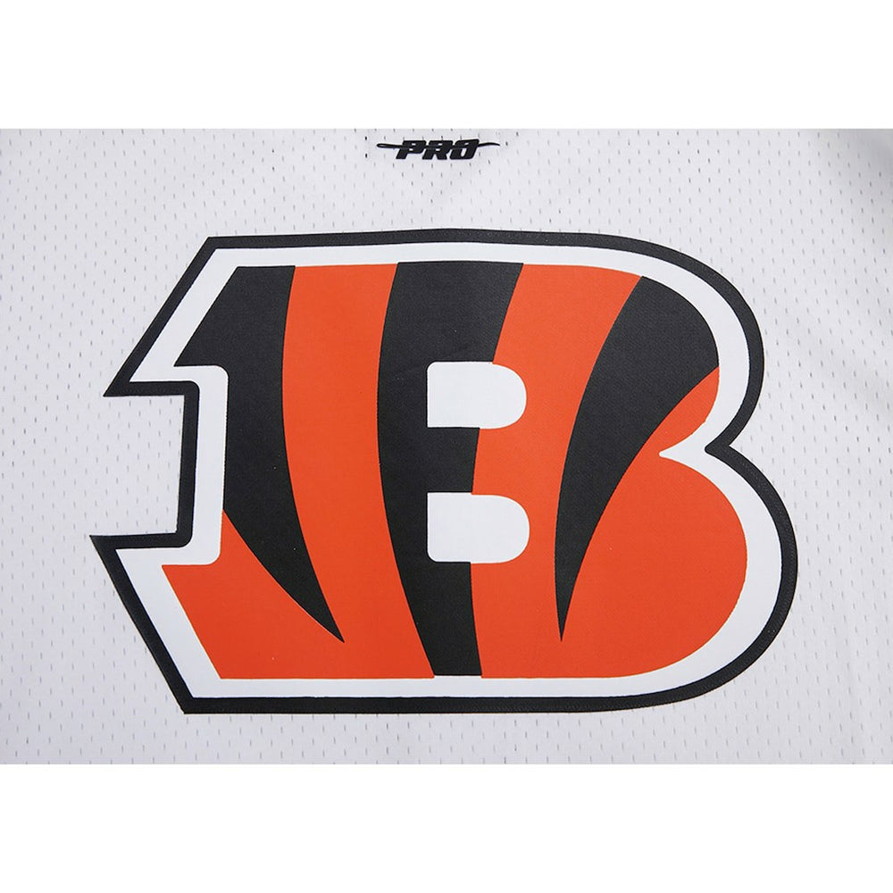 Joe Burrow Cincinnati Bengals Pro Standard Mesh Baseball Button-Up T-Shirt - White sale