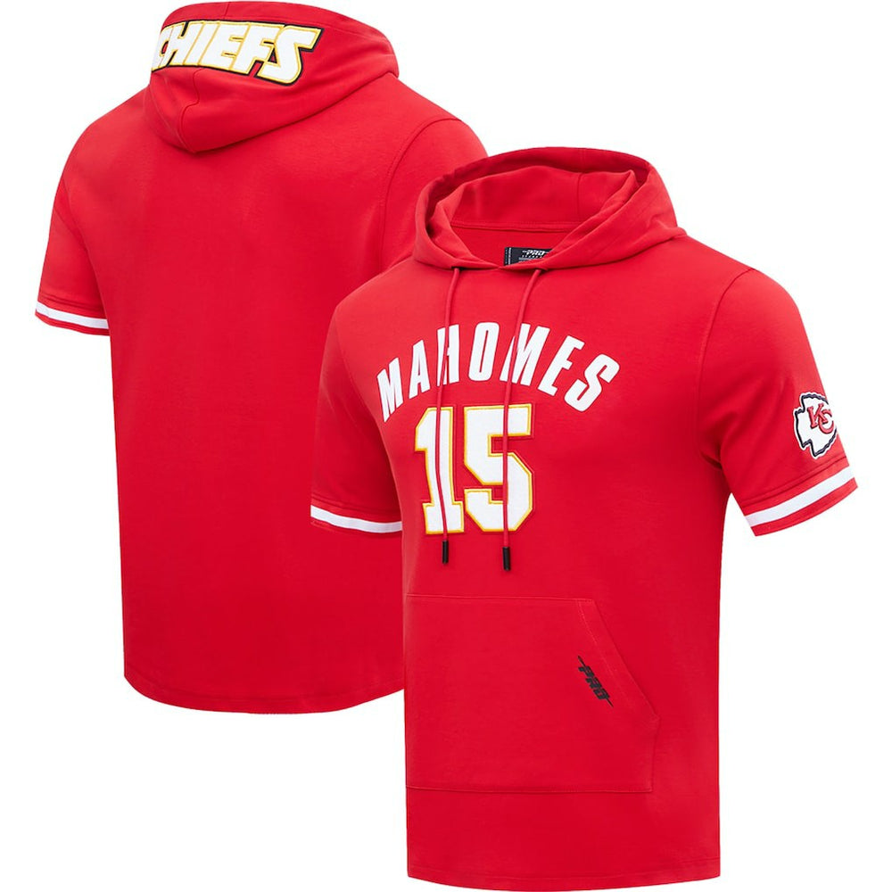 Patrick Mahomes Kansas City Chiefs Pro Standard Player Name & Number Hoodie T-Shirt - Red discount