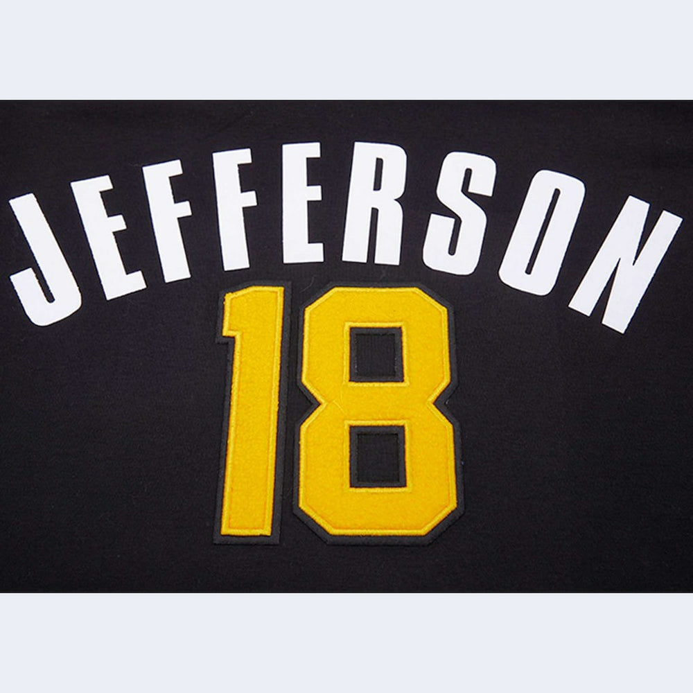 Justin Jefferson Minnesota Vikings Pro Standard Player Name & Number Hoodie T-Shirt - Black on sale
