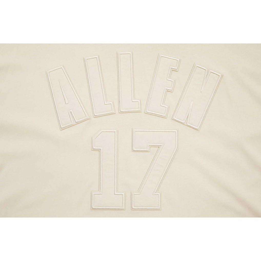 Josh Allen Buffalo Bills Player Name & Number Neutral Short Sleeve Pullover Hoodie - Oatmeal outlet