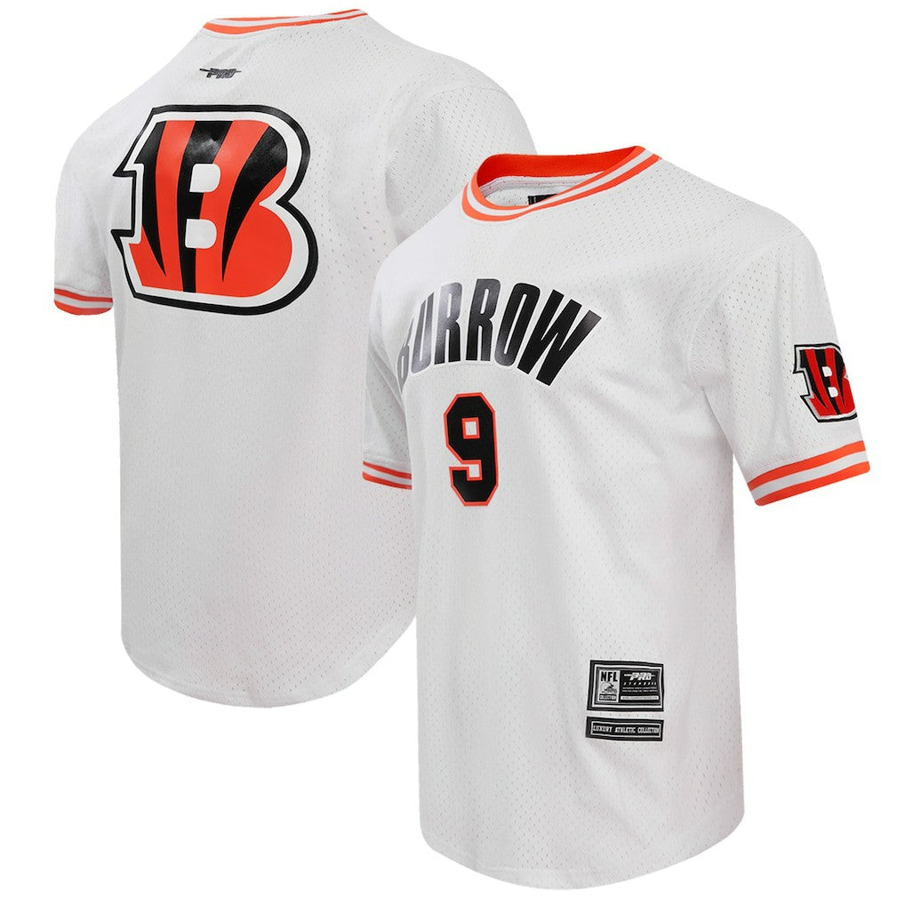 Joe Burrow Cincinnati Bengals Pro Standard Player Name & Number Mesh T-Shirt - White discount