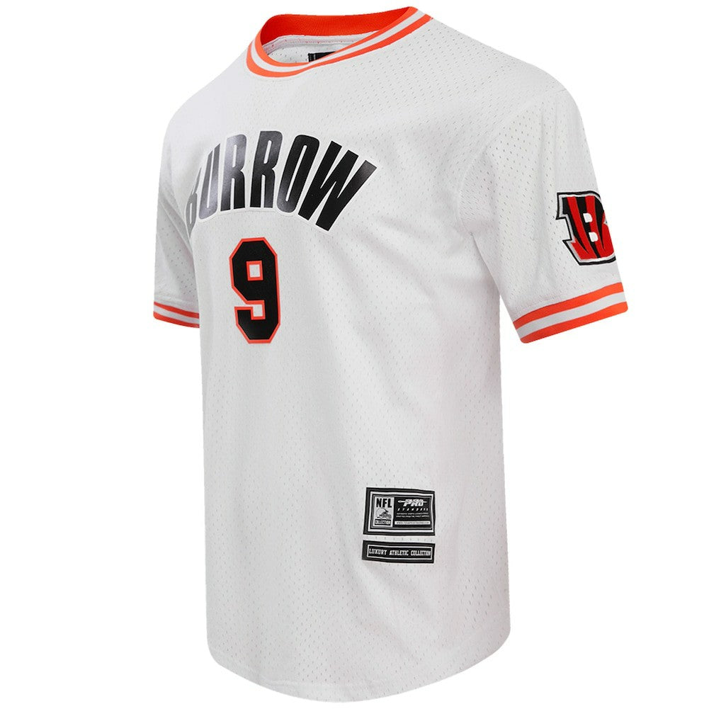 Joe Burrow Cincinnati Bengals Pro Standard Player Name & Number Mesh T-Shirt - White discount