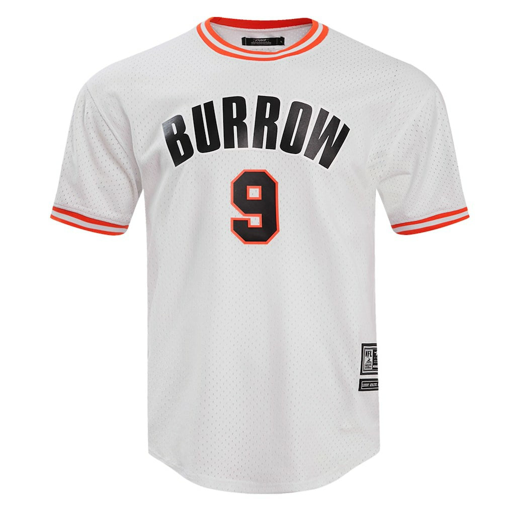 Joe Burrow Cincinnati Bengals Pro Standard Player Name & Number Mesh T-Shirt - White discount