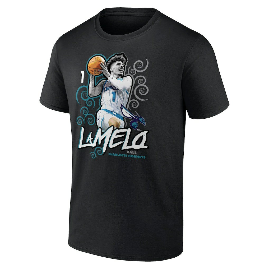 LaMelo Ball Charlotte Hornets Player Name & Number Competitor T-Shirt - Black cheap