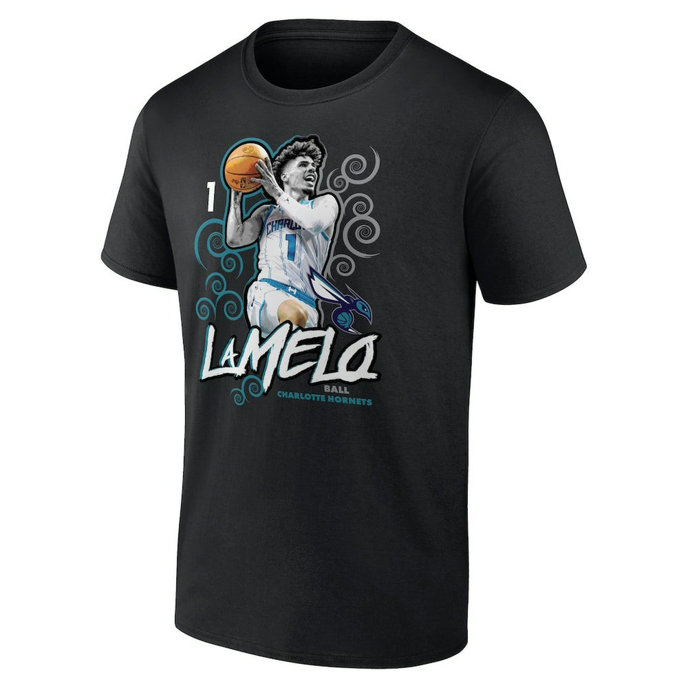 LaMelo Ball Charlotte Hornets Player Name & Number Competitor T-Shirt - Black cheap