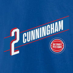 Cade Cunningham Detroit Pistons Full-Court Press Name & Number T-Shirt sale - Royal discount