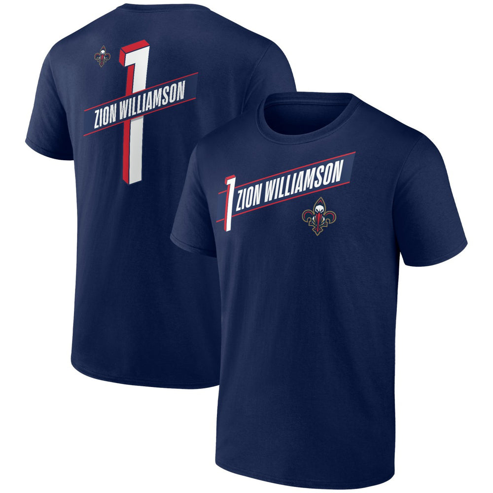 Zion Williamson New Orleans Pelicans Full-Court Press Name & Number T-Shirt - Navy cheap