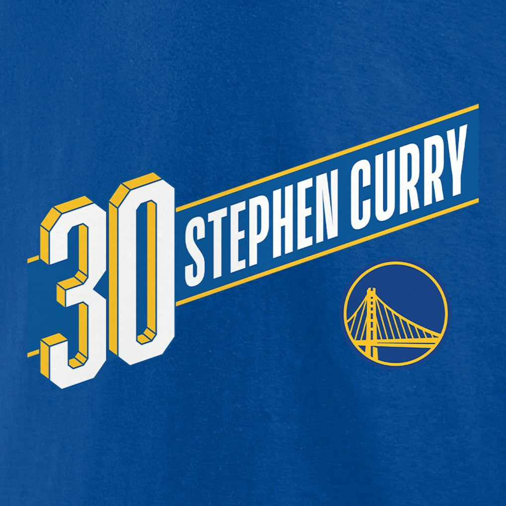 Stephen Curry Golden State Warriors Full-Court Press Name & Number T-Shirt sale - Royal for sale