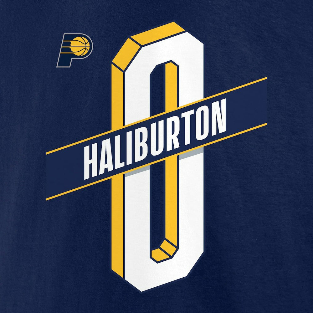 Tyrese Haliburton Indiana Pacers Full-Court Press Name & Number T-Shirt - Navy shop