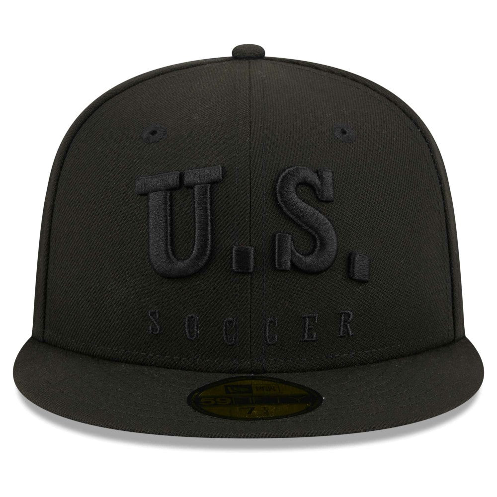 USMNT New Era Text 59FIFTY Fitted Hat - Black on sale