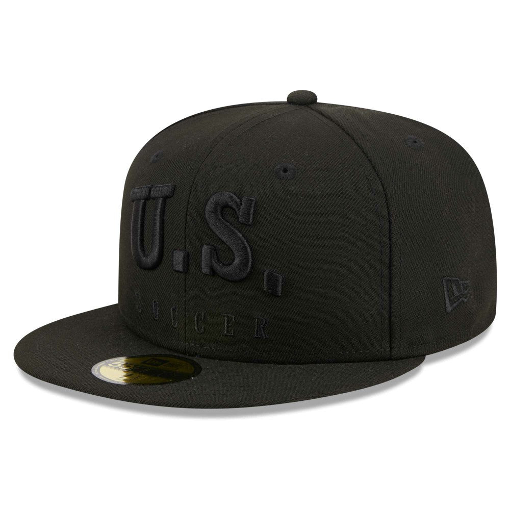 USMNT New Era Text 59FIFTY Fitted Hat - Black on sale
