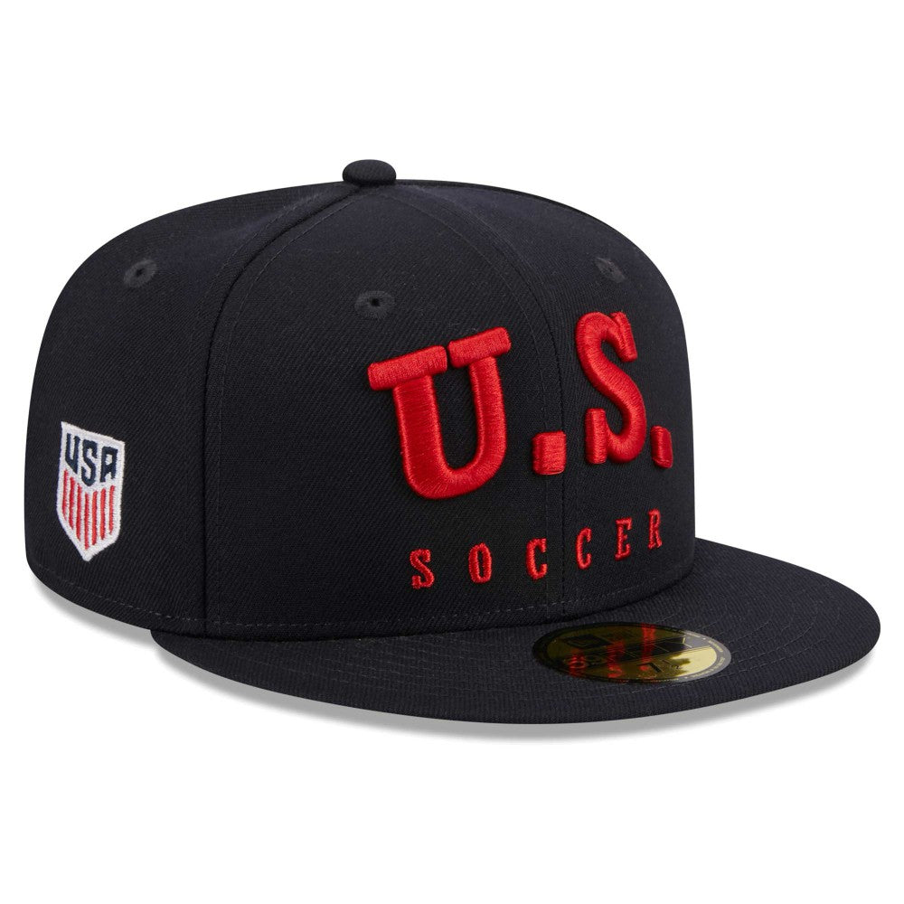 USMNT New Era Text 59FIFTY Fitted Hat - Navy outlet