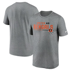 Cincinnati Bengals Legend Team Shoutout Performance T-Shirt - Heather Gray sale