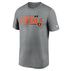 Cincinnati Bengals Legend Team Shoutout Performance T-Shirt - Heather Gray sale