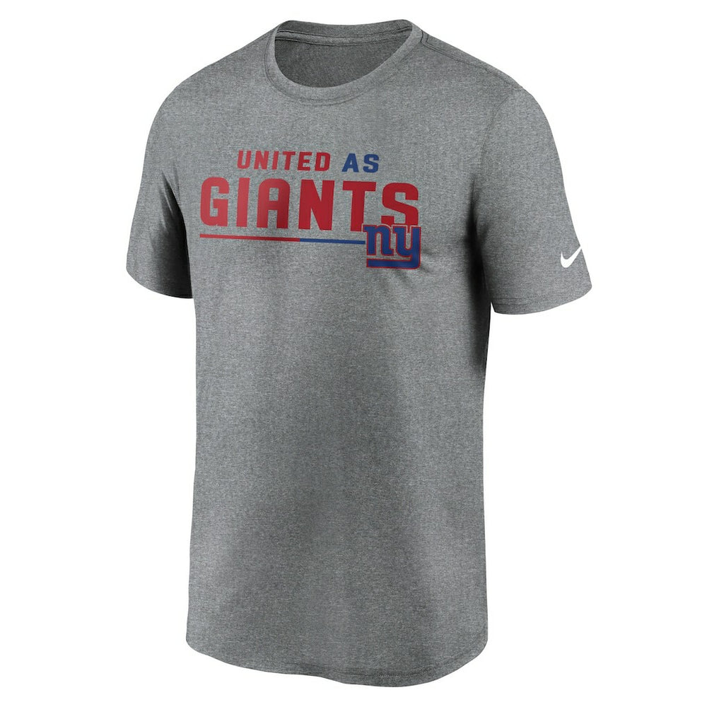 New York Giants Legend Team Shoutout Performance T-Shirt - Heather Gray for sale