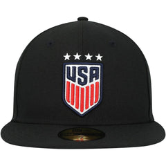 USWNT New Era Team Basic 59FIFTY Fitted Hat - Black for sale