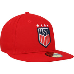 USWNT New Era Team Basic 59FIFTY Fitted Hat - Red shop