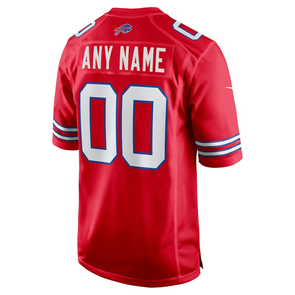 Buffalo Bills Alternate Custom Game Jersey - Red on sale