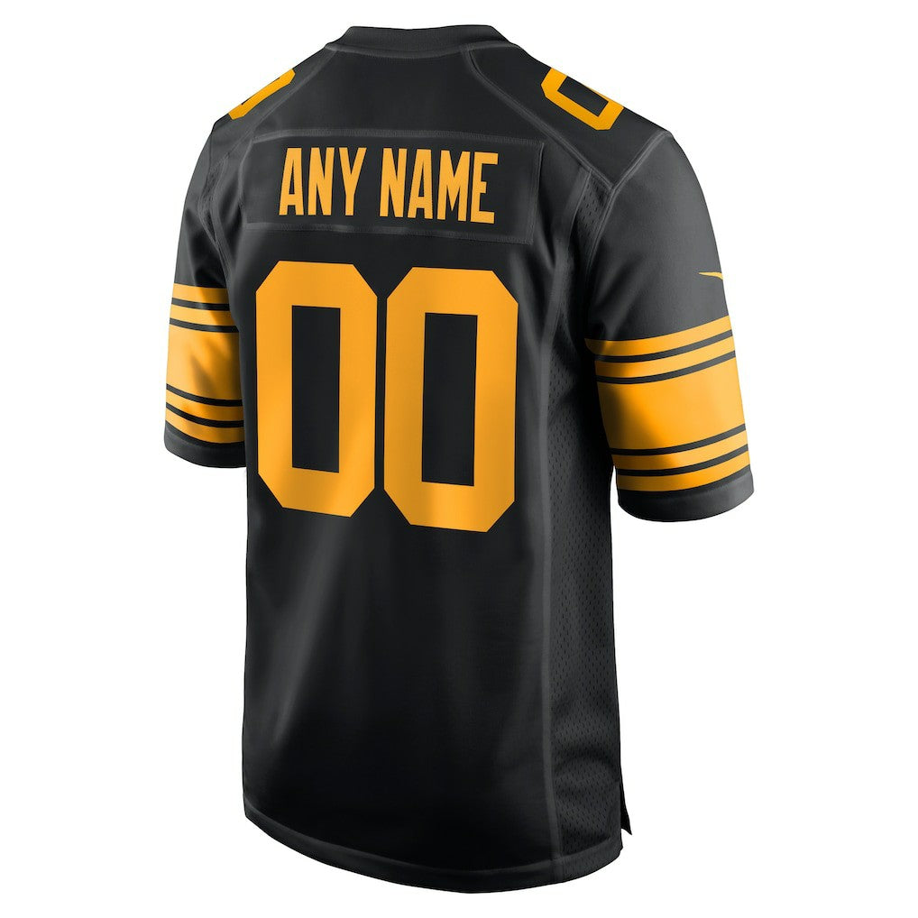 Pittsburgh Steelers Alternate Custom Game Jersey - Black for sale