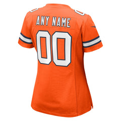 Denver Broncos Women's Alternate Custom Game Jersey - Orange for sale