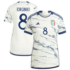 Jorginho Italy National Team Women's 2023 Away Replica Jersey - White for sale