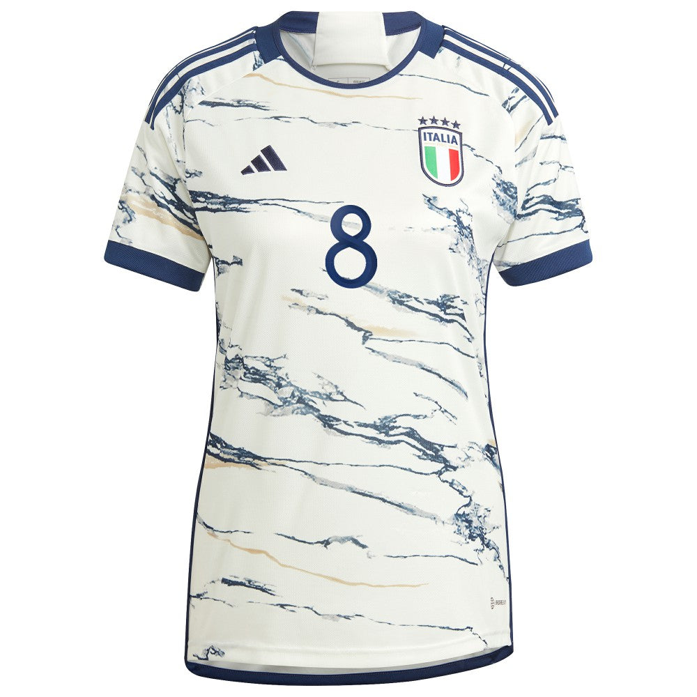 Jorginho Italy National Team Women's 2023 Away Replica Jersey - White for sale