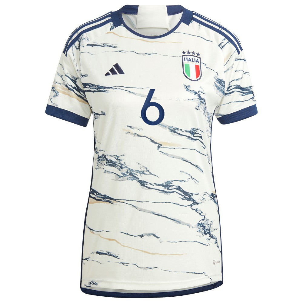 Marco Verratti Italy National Team Women's 2023 Away Replica Jersey - White on sale