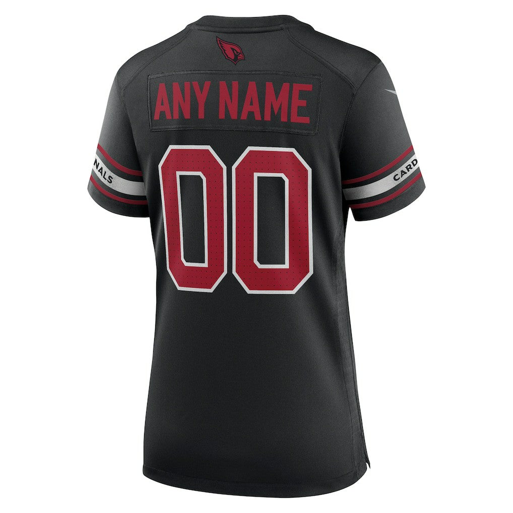 Arizona Cardinals Women's Alternate Custom Game Jersey - Black sale