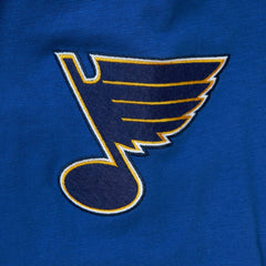 St. Louis Blues Mitchell & Ness Legendary Slub Hoodie Long Sleeve T-Shirt - Blue T-shirts