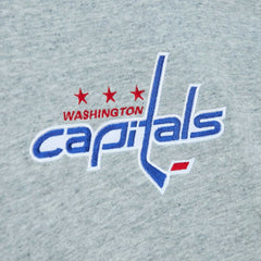 Washington Capitals Mitchell & Ness Classic French Terry Pullover Hoodie - Heather Gray Hoodies