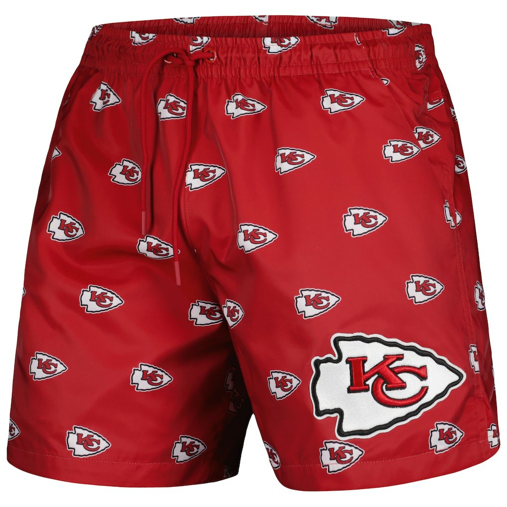 Kansas City Chiefs Pro Standard Allover Print Mini Logo Shorts - Red cheap