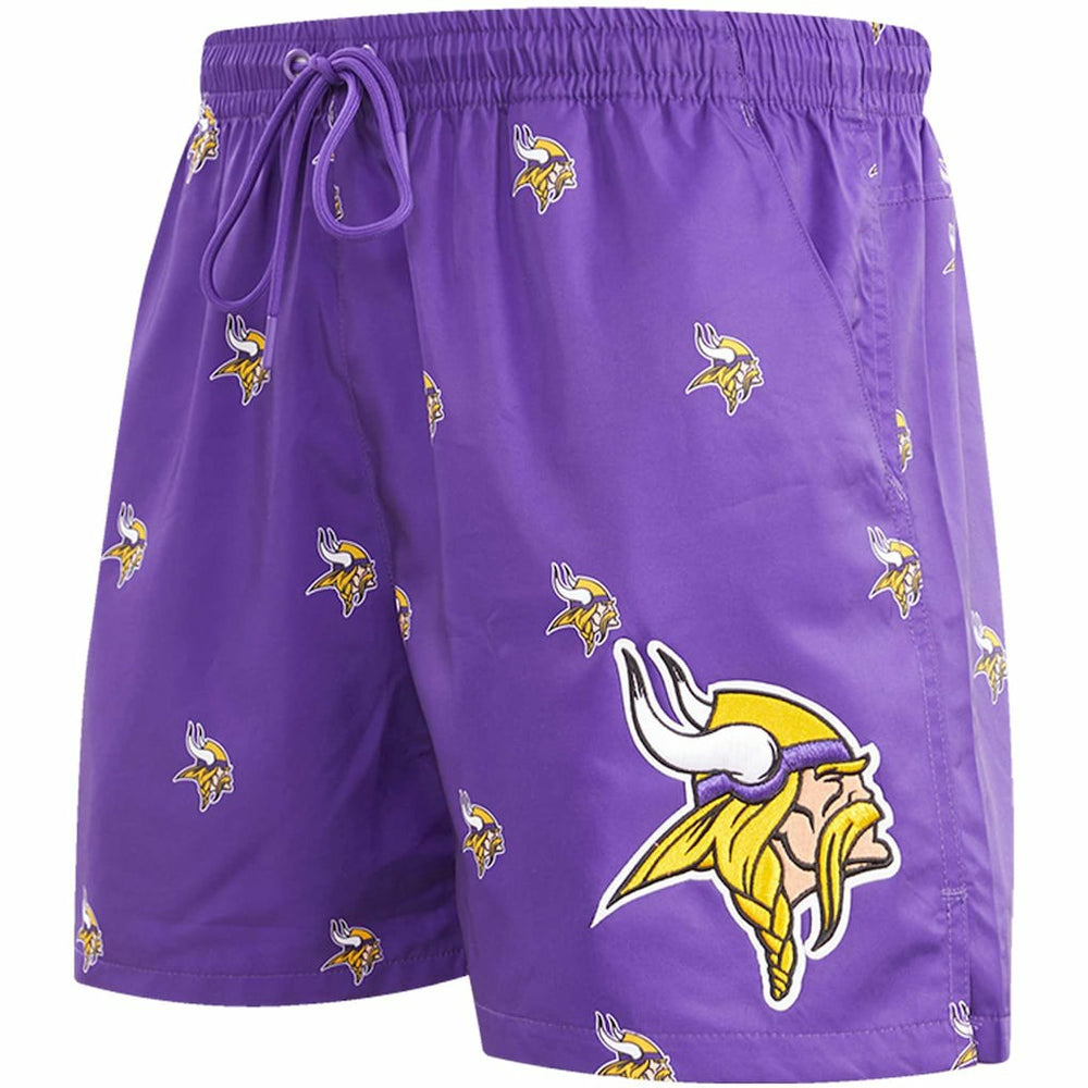Minnesota Vikings Pro Standard Allover Print Mini Logo Shorts - Purple on sale