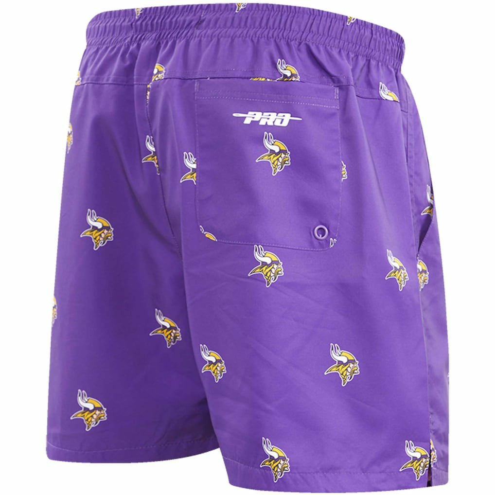 Minnesota Vikings Pro Standard Allover Print Mini Logo Shorts - Purple on sale