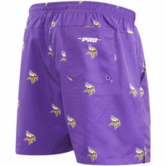 Minnesota Vikings Pro Standard Allover Print Mini Logo Shorts - Purple on sale