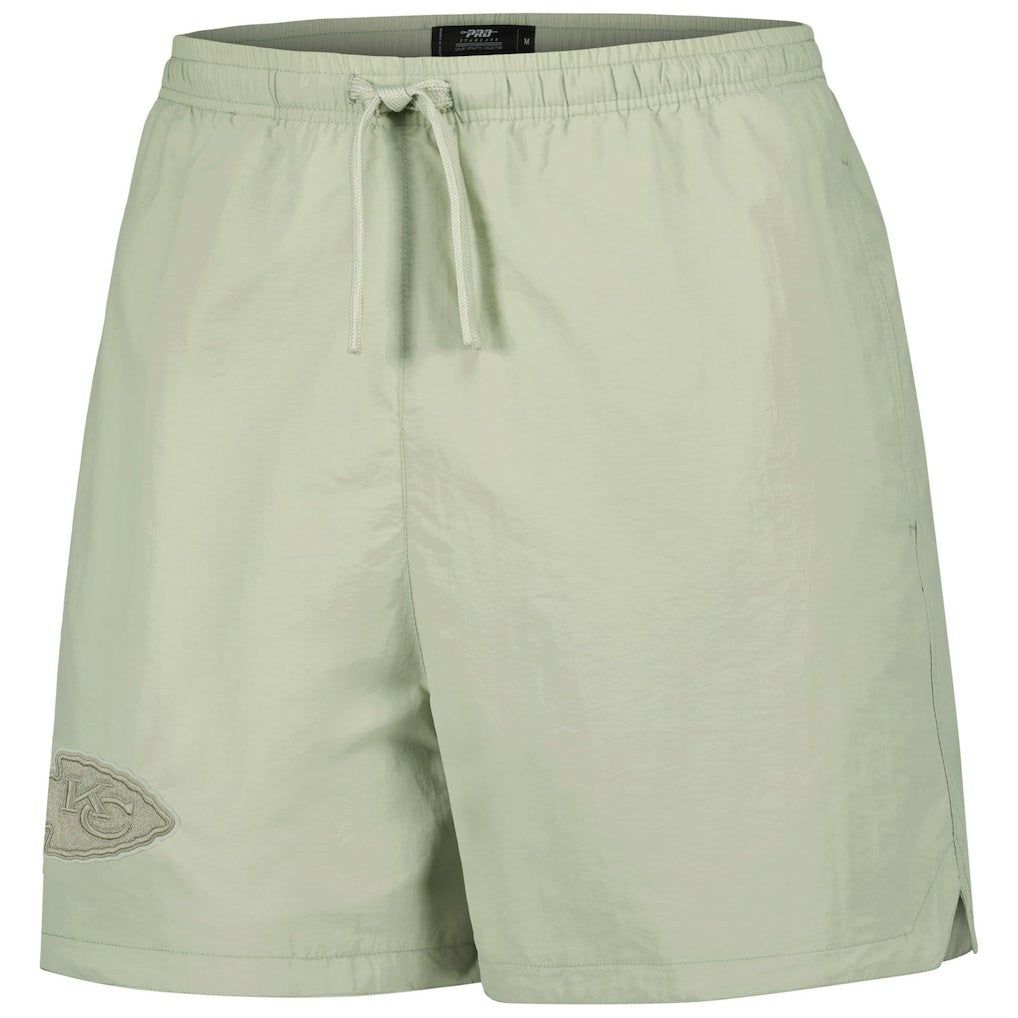 Kansas City Chiefs Pro Standard Neutrals 2.0 Woven Shorts - Light Green on sale
