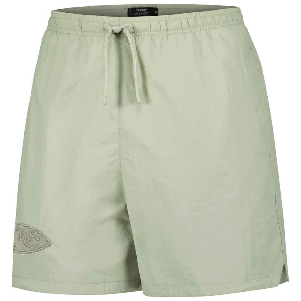 Kansas City Chiefs Pro Standard Neutrals 2.0 Woven Shorts - Light Green on sale