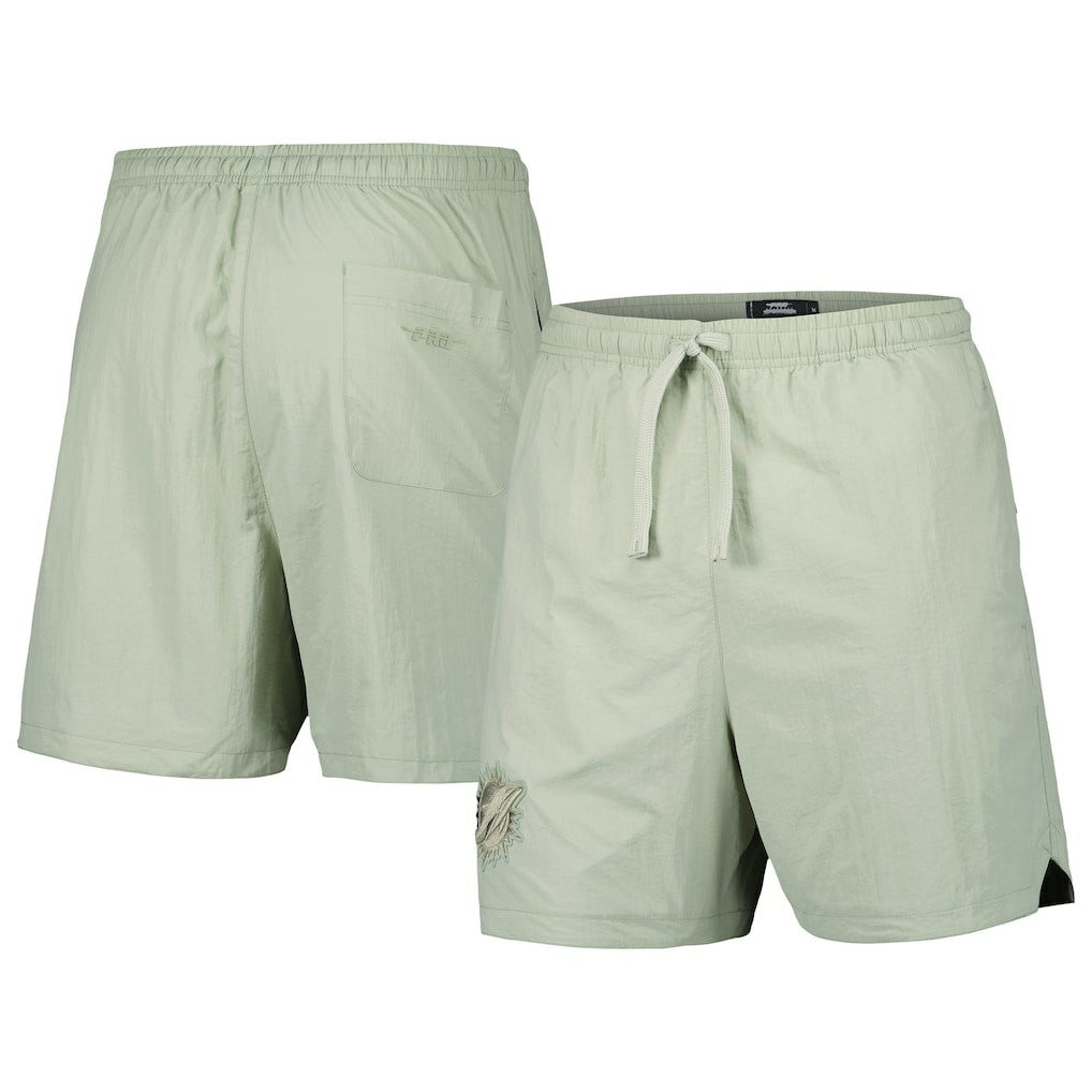 Miami Dolphins Pro Standard Neutrals 2.0 Woven Shorts - Light Green on sale