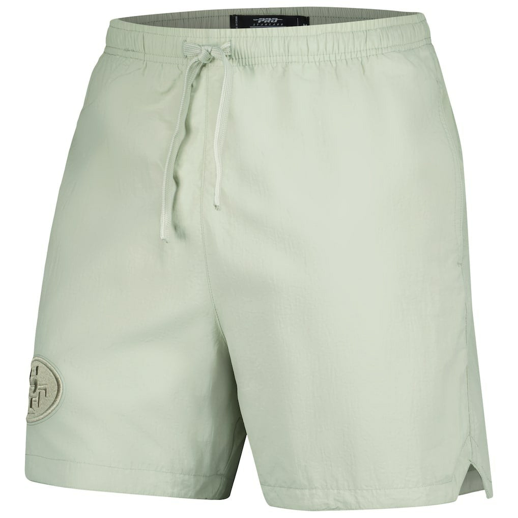 San Francisco 49ers Pro Standard Neutrals 2.0 Woven Shorts - Light Green sale