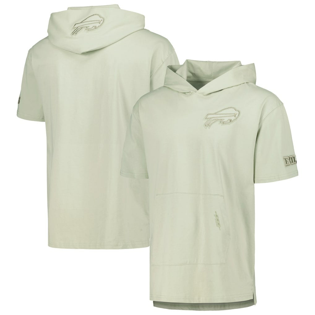 Buffalo Bills Pro Standard Neutrals Short Sleeve Pullover Hoodie - Light Green outlet