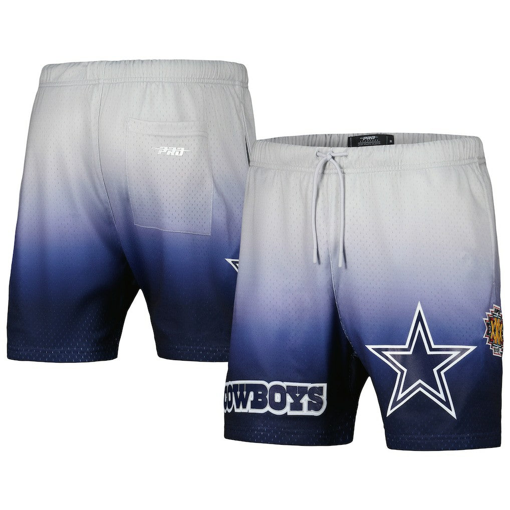 Dallas Cowboys Pro Standard Ombre Mesh Shorts - Navy/Silver sale