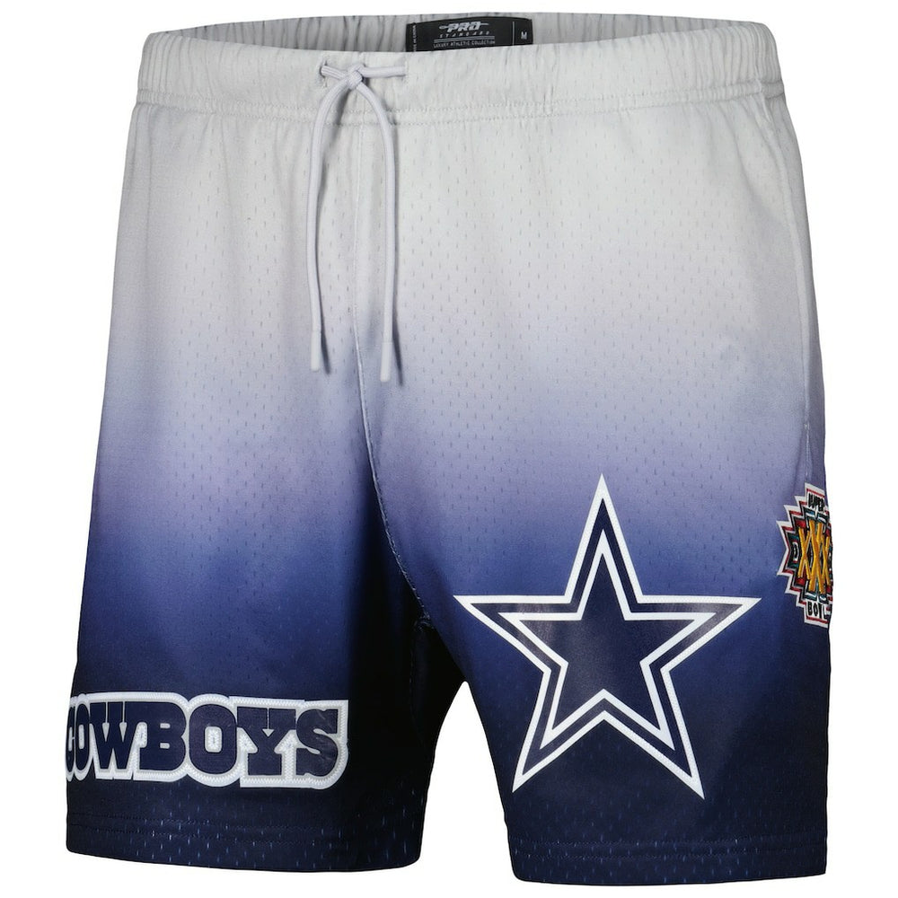 Dallas Cowboys Pro Standard Ombre Mesh Shorts - Navy/Silver sale