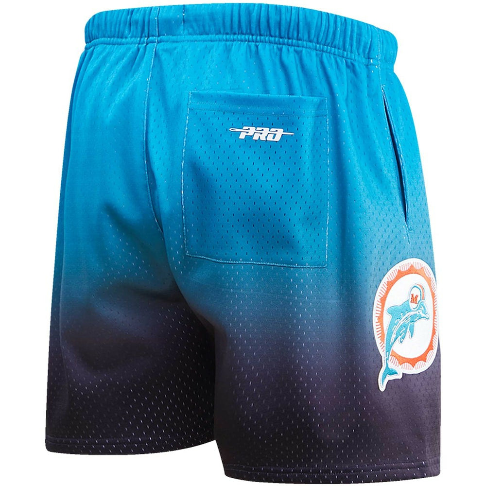 Miami Dolphins Pro Standard Ombre Mesh Shorts - Black/Aqua sale
