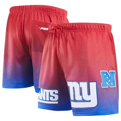 New York Giants Pro Standard Ombre Mesh Shorts - Royal/Red cheap