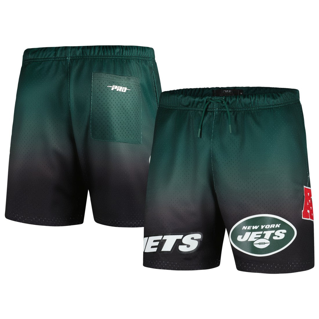 New York Jets Pro Standard Ombre Mesh Shorts - Black/Green outlet