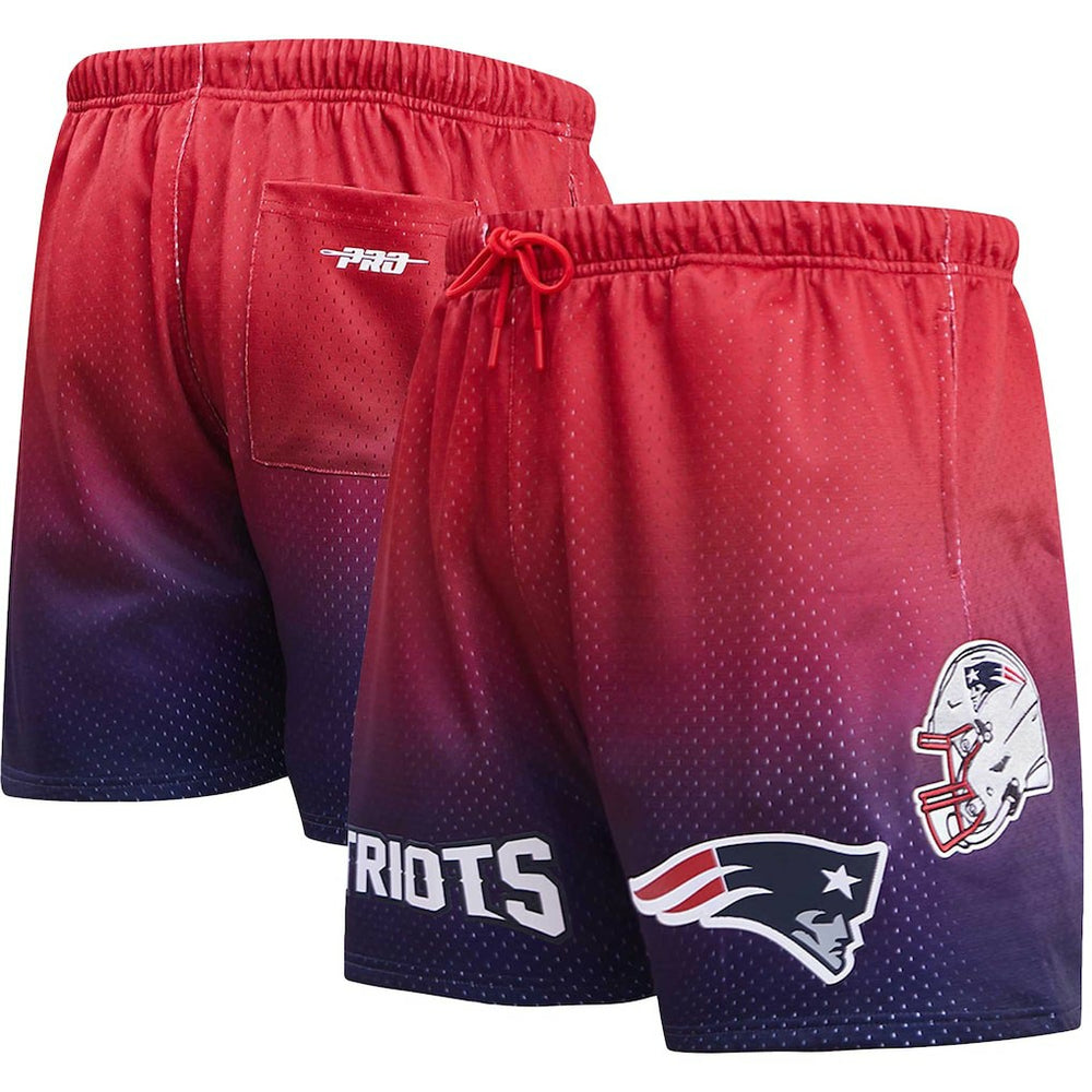New England Patriots Pro Standard Ombre Mesh Shorts - Navy/Red on sale