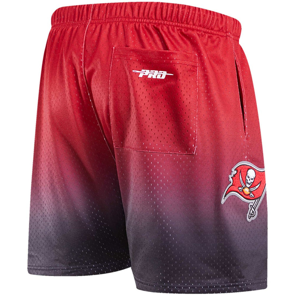 Tampa Bay Buccaneers Pro Standard Ombre Mesh Shorts - Black/Red sale