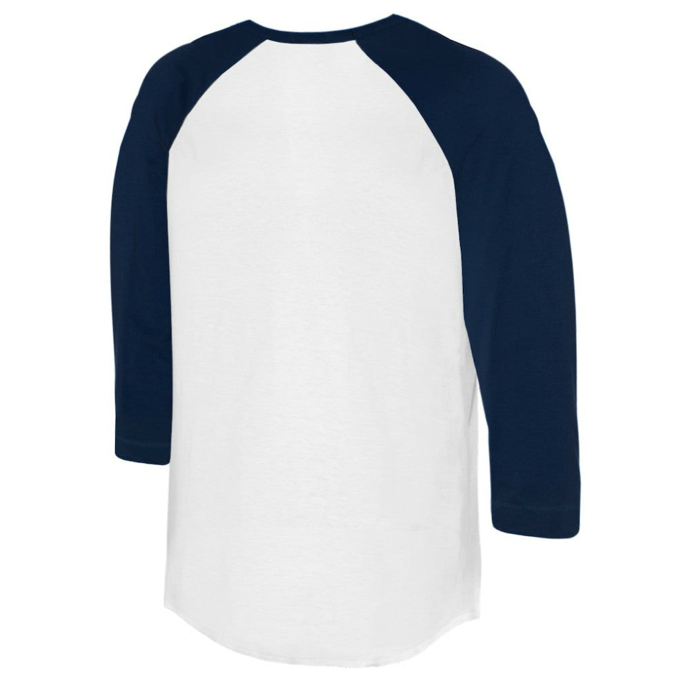 Washington Nationals Tiny Turnip Women's Bronto 3/4-Sleeve Raglan T-Shirt White/Navy
