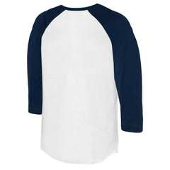 Detroit Tigers Tiny Turnip Women's Bubbles 3/4-Sleeve Raglan T-Shirt White/Navy